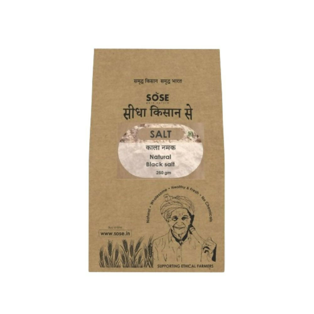 Gir Sidha Kisan Se Natural Kala Namak (Black Salt) Powder | Swadesiicart