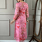 Multi Pink Viscose Chanderi Stitched Suit With Dupatta - Tanisha | Swadesiicart