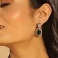Nuyug 18K Gold Plated Emerald Blossom Necklace Set | Swadesiicart