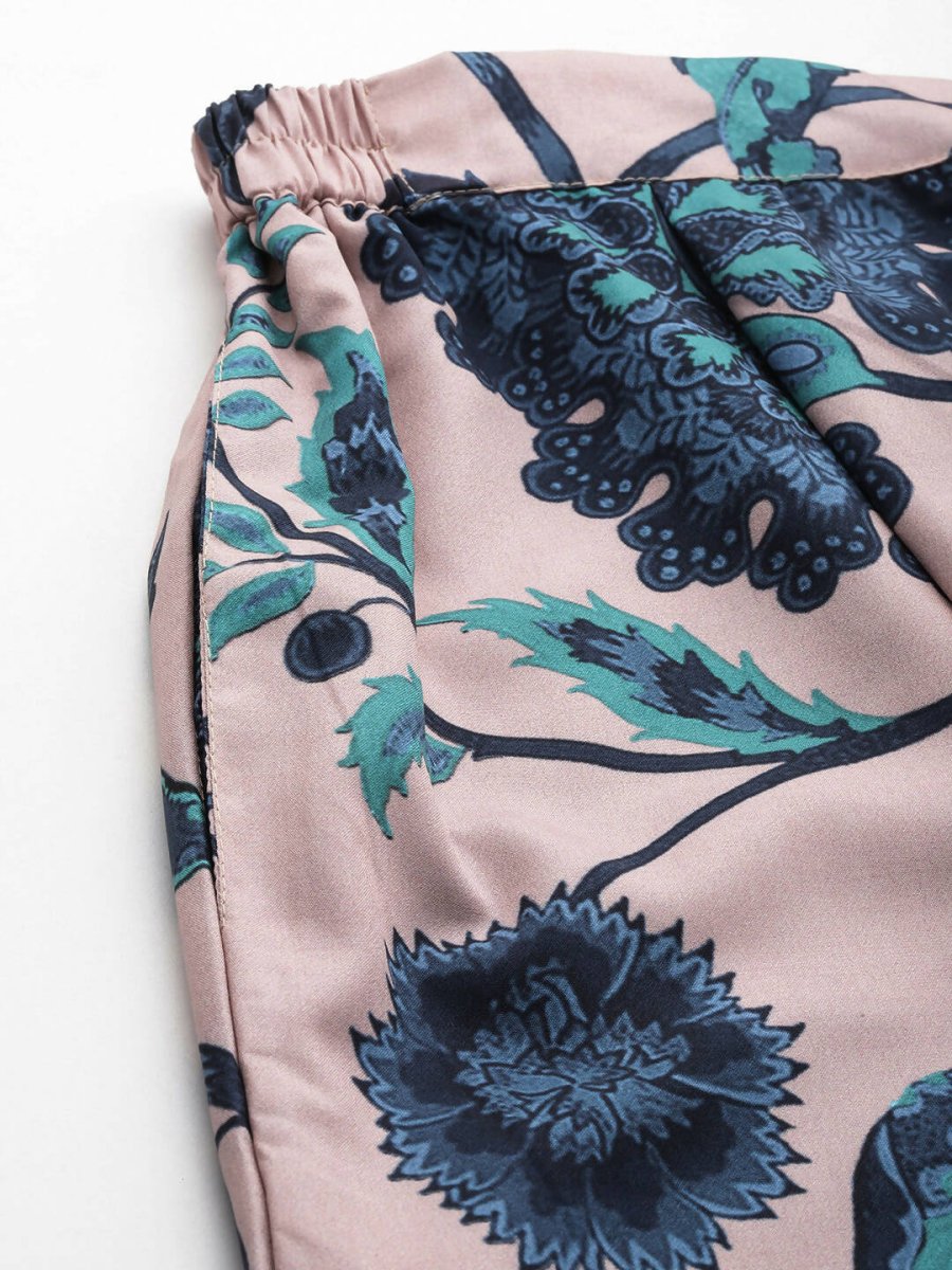 Ahalyaa Women's Traditional Wear Co-ods - Tan