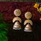Joban Fashion Women Matte Gold Brass Jhumka | Swadesiicart