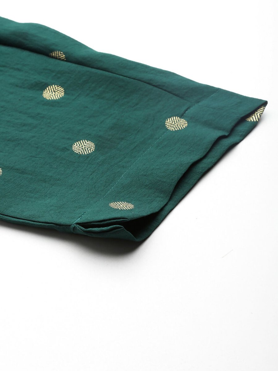 Ahalyaa Women's Traditional wear Kurta Set - Green | Swadesiicart
