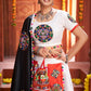 AI Fashion White Art Silk Designer Navratri Lehenga Choli Collection