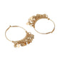 NVR Women Gold-Polished Hoop Earrings | Swadesiicart