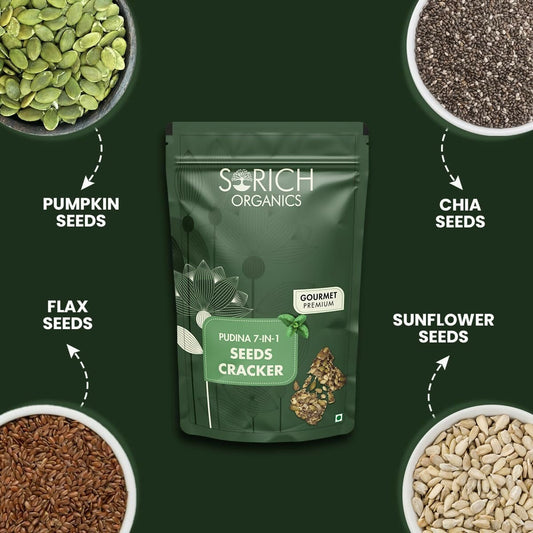 Sorich Organics Pudina 7-in-1 Seeds Cracker - Swadesiicart