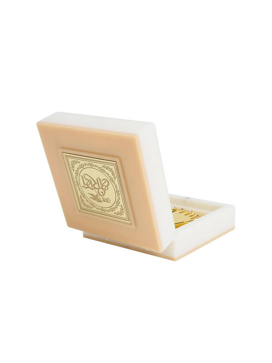 Golden Peacock White 24 CT Gold Polished Ram Darbar Prayer Box | Swadesiicart
