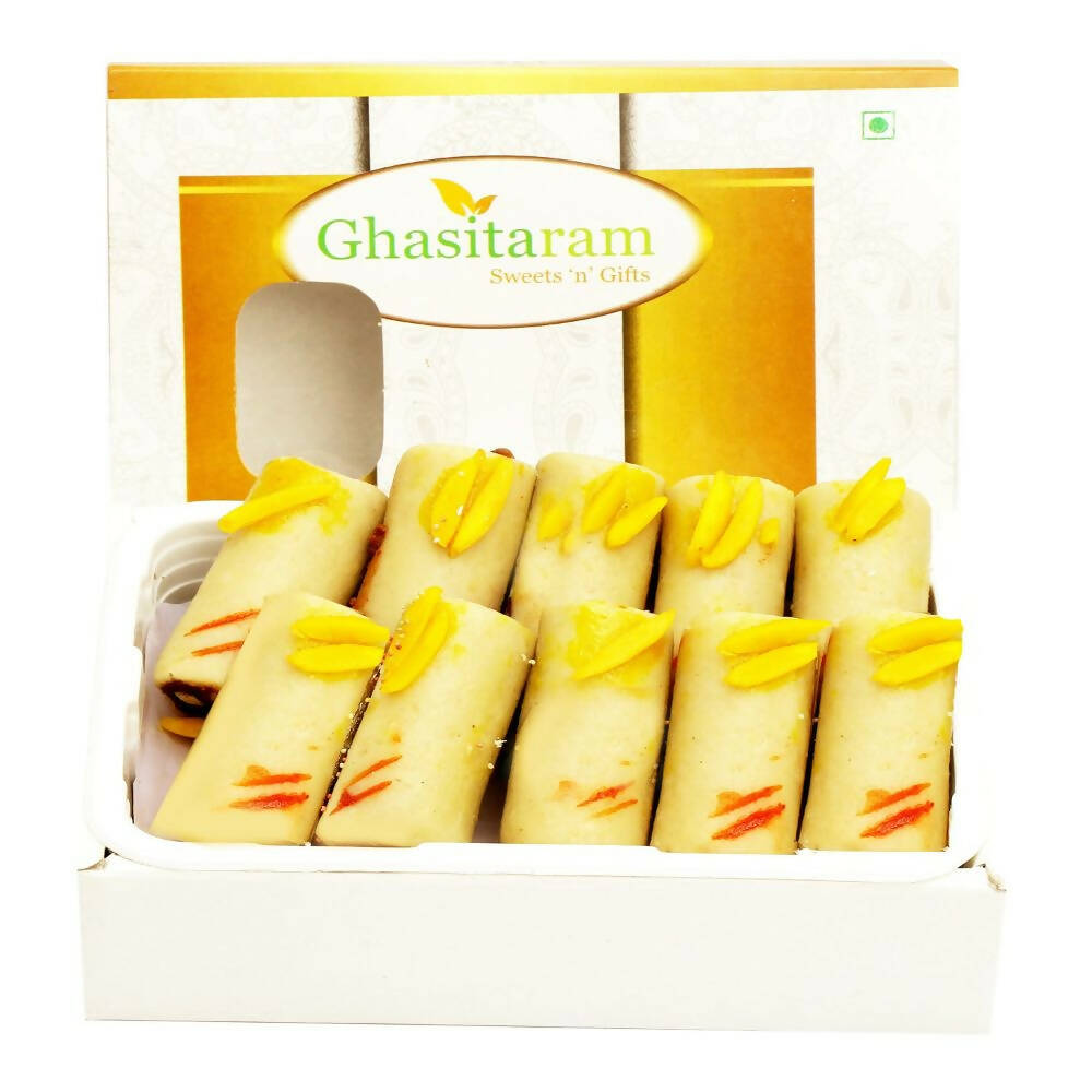 Ghasitaram Pure Kaju Rolls | Swadesiicart