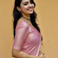 DEIANA'S Beautiful Designer Golden zari Soft Lichi Silk Saree - Pink - Swadesiicart