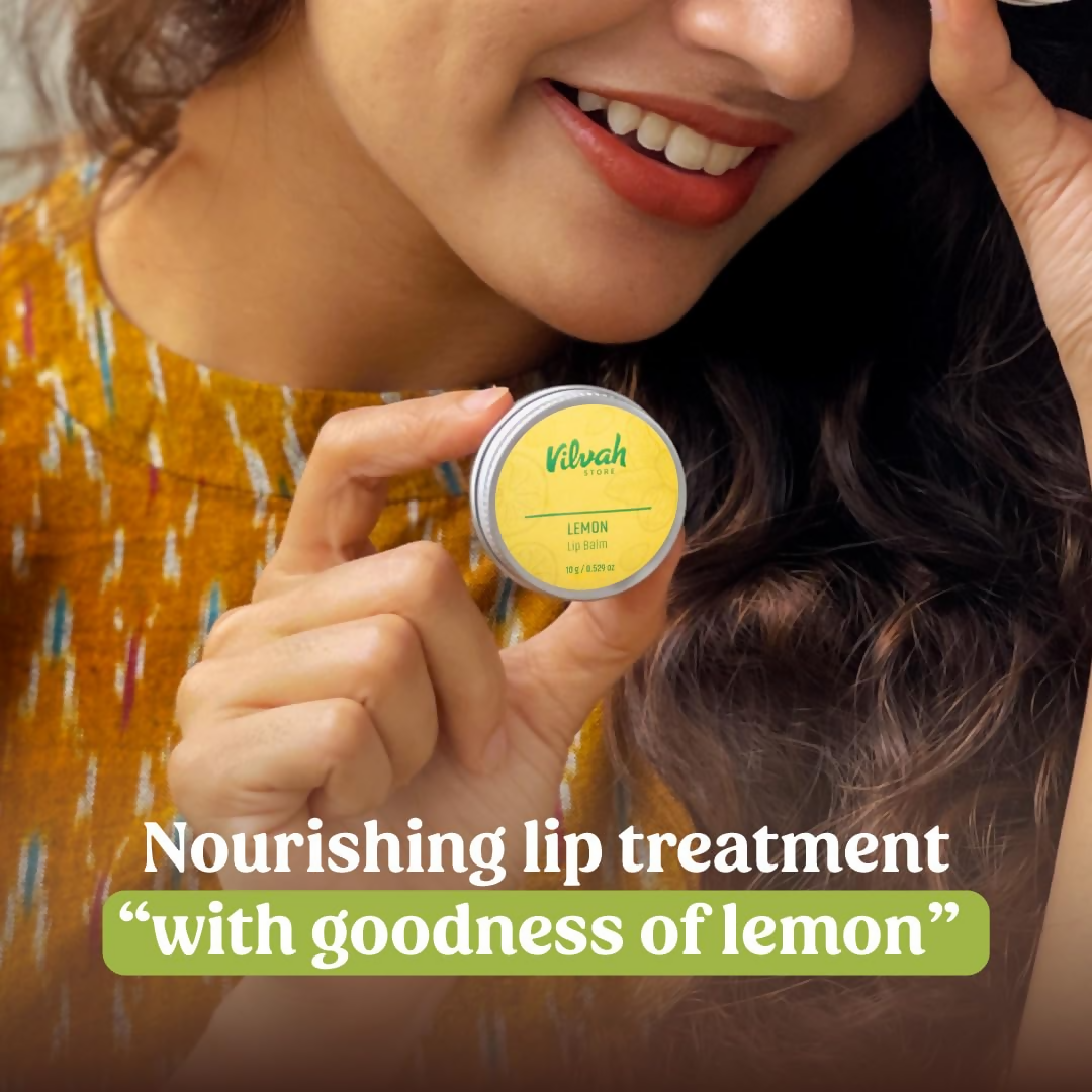 Vilvah Store Lemon Lip Balm - Swadesiicart
