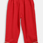 Ahalyaa Red Georgette Ruffel Kids Top With Bottom For Girls | Swadesiicart