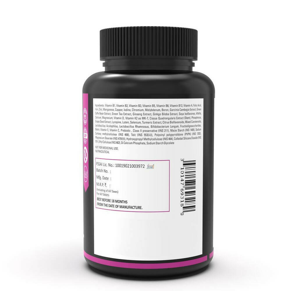 NutritJet Multivitamin Vegetarian Tablets For Women | Swadesiicart
