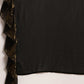 Ahalyaa Women's Black Georgette Ruffles Ready to Wear Saree | Swadesiicart