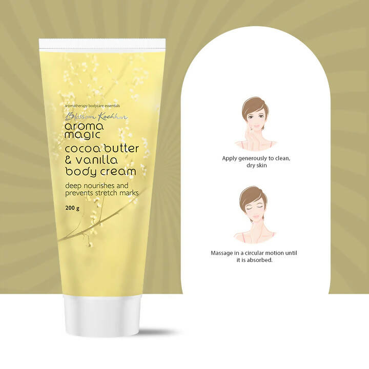 Blossom Kochhar Aroma Magic Cocoa Butter & Vanilla Body Cream - Swadesiicart