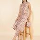 Janasya Women's Beige Moss Digital Floral Printed Casual Straight Co-ords - Swadesiicart
