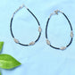 Mominos Fashion Kamal Johar Oxidised Elephant Design Silver/Black Anklets | Swadesiicart