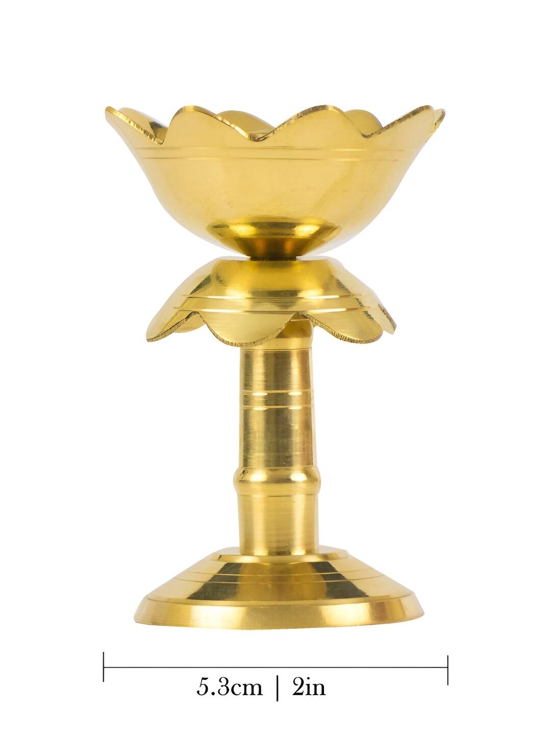 Spillbox Gold-Toned Brass Kuthu Vilakku Pooja Essential | Swadesiicart