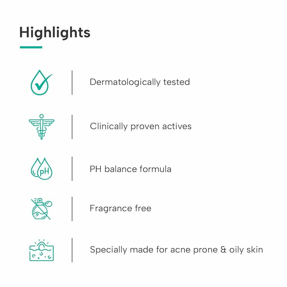 Dermatouch Salicylic Acid 2% Face Wash - Swadesiicart