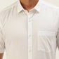 Ramraj Cotton Mens Half Sleeve Formal Poly Cotton White Shirt | Swadesiicart