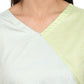 Ahalyaa Women Lime Green & Off-White Printed A-Line Kurta | Swadesiicart
