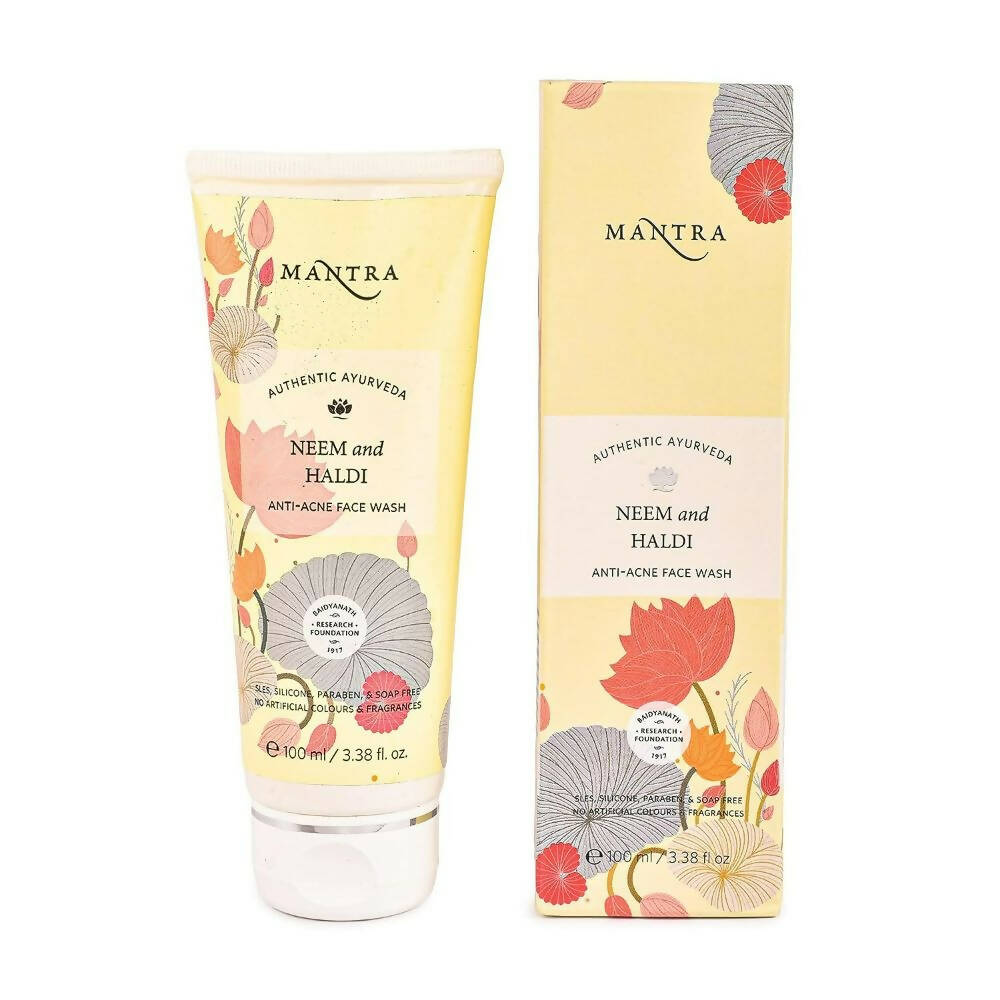 Mantra Herbal Neem and Haldi Anti-Acne Face Wash - Swadesiicart