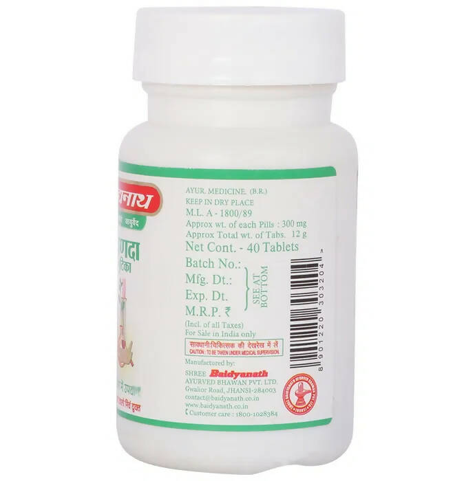 Baidyanath Jhansi Pranda Gutika Tablets - Swadesiicart