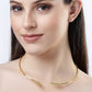 NVR Women Gold-Polished Circular Choker Necklace | Swadesiicart