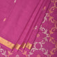 Magenta Uppada Cotton Handloom Saree with Grill Pallu Design - Global Threads | Swadesiicart