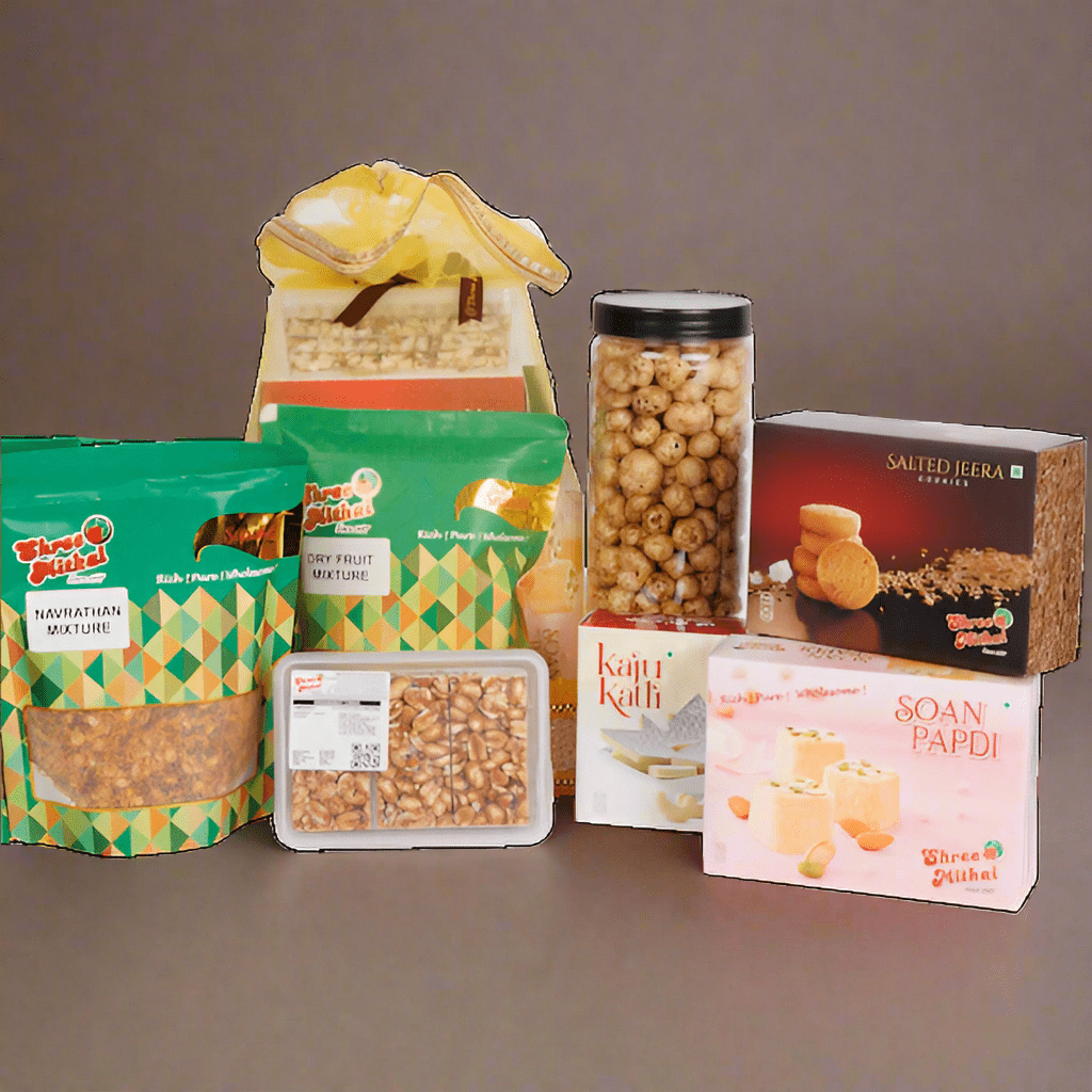 Shree Mithai Blue Titanium Dry Fruit Box | Swadesiicart