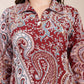 Yufta Maroon Pure Cotton Boho Print Co-Ord Set - Swadesiicart