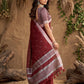 Anaita Maroon Linen Cotton Zari Work Saree With Blouse