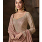 Anaita Beige Real Georgette Stitched Anarkali Suit with Embroidery & Sequence Work