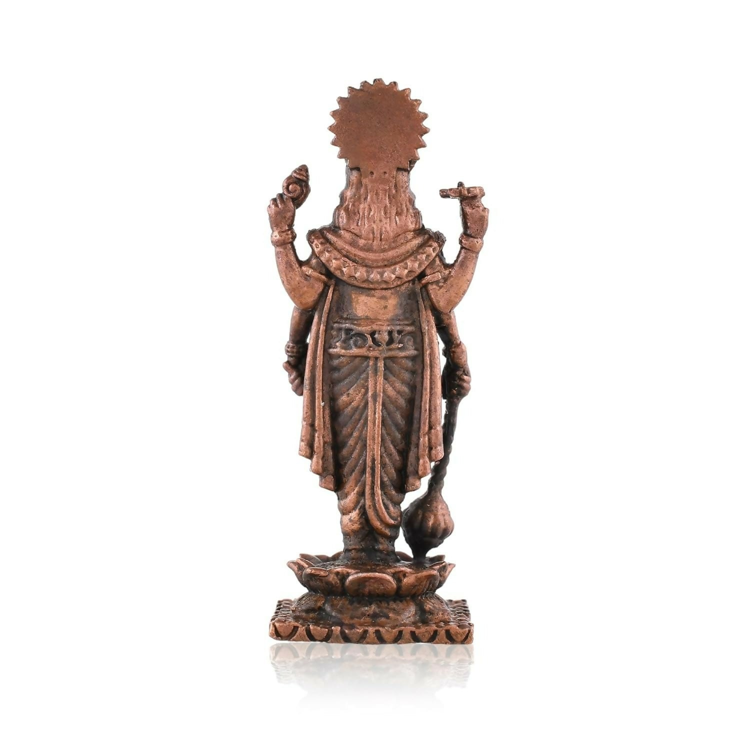 Craftvatika Copper Vishnu Idol - Swadesiicart