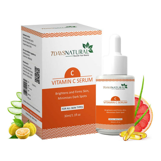 7 Days Vitamin C-Advance Radiance Booster Skin Brightening Face Glowing Serum - Swadesiicart