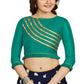 Aastha Fashion Women's Sea Green Art Silk Designer Party Wear Readymade Blouse