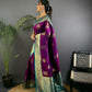 Joban Fashion Blue Peacock Banarasi Silk Sarees | Swadesiicart