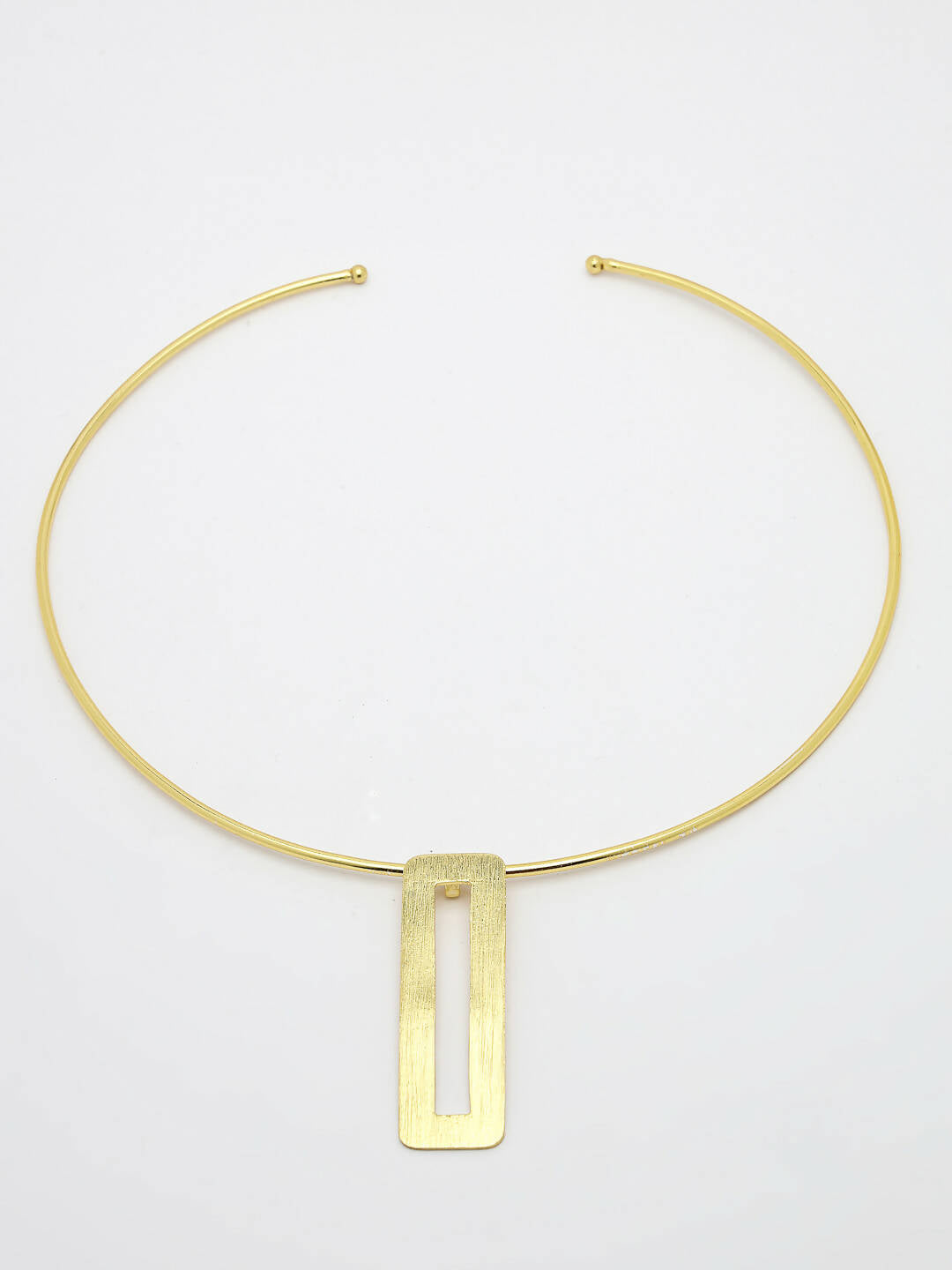 NVR Women Gold-Polished Circular Choker Necklace | Swadesiicart