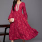 Ahalyaa Women's Traditional wear Lehnga Choli - Red | Swadesiicart