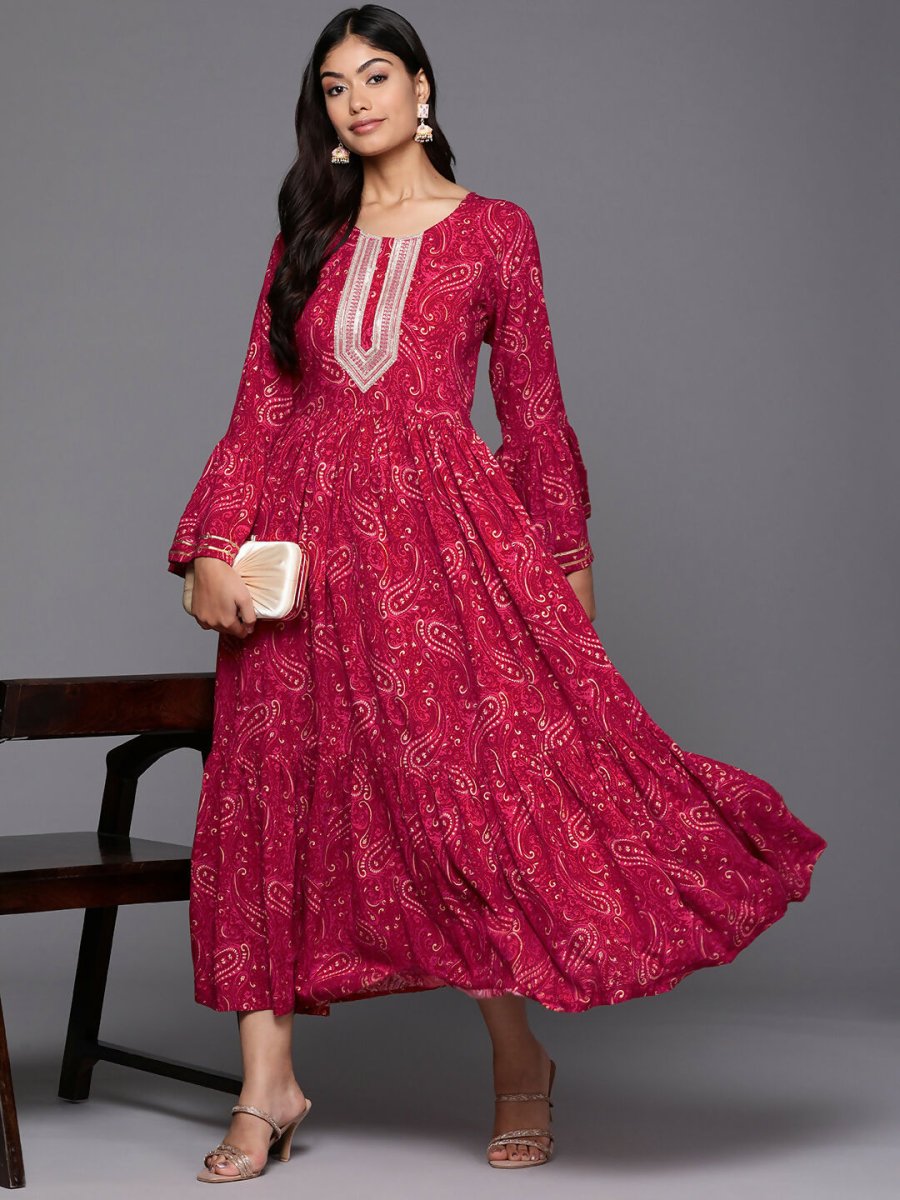 Ahalyaa Women's Traditional wear Lehnga Choli - Red | Swadesiicart