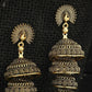Mominos Fashion Johar Kamal Peacock Design Golden Colour Earrings - Swadesiicart