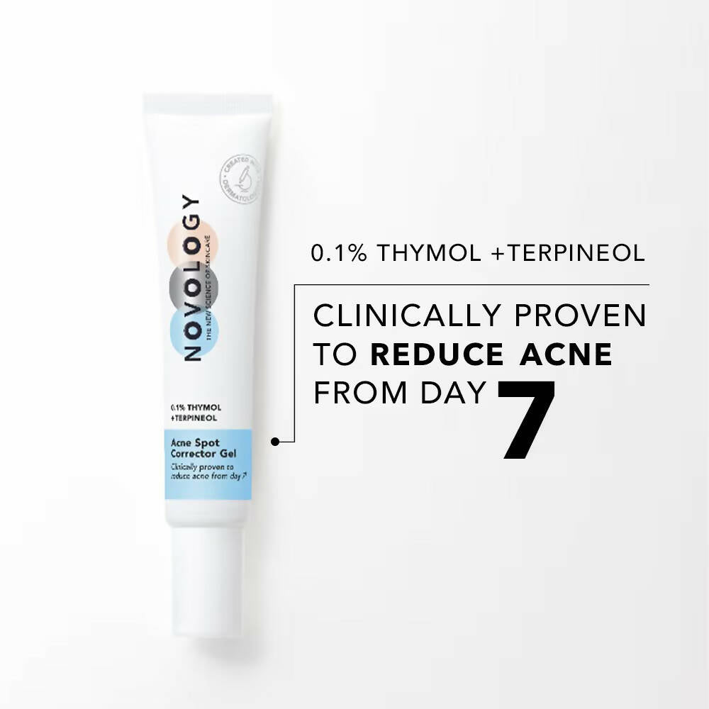 Novology Acne Spot Corrector Gel With 0.1% Thymol + Terpineol - Swadesiicart