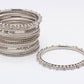 Rhodium-Plated Alloy Silver Trendy Stylish Bangle Set - The Pari - Swadesiicart