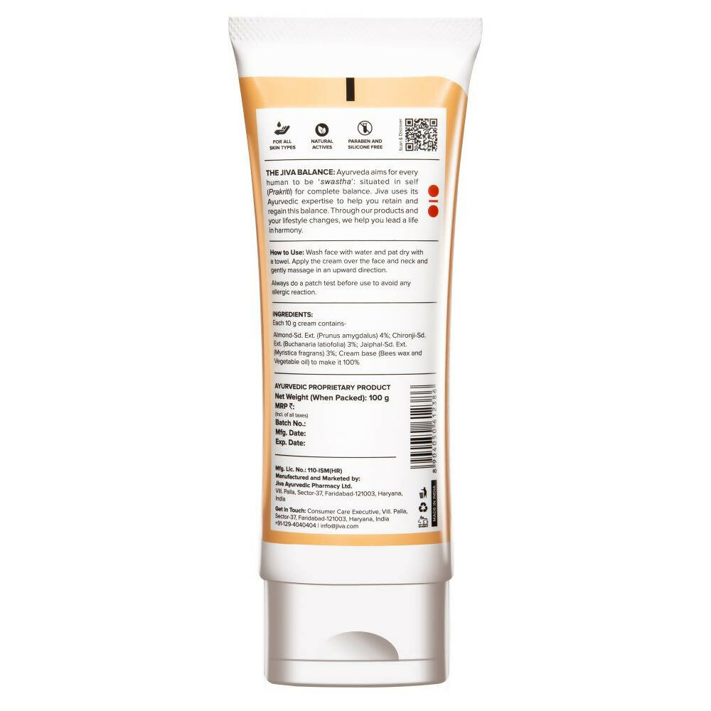 Jiva Ayurveda Almond Cream - Swadesiicart