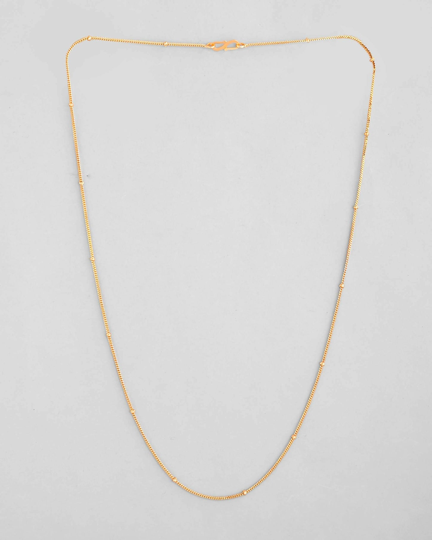 VOJ Gold-Polished Small Gold Beads Chain For Women | Swadesiicart