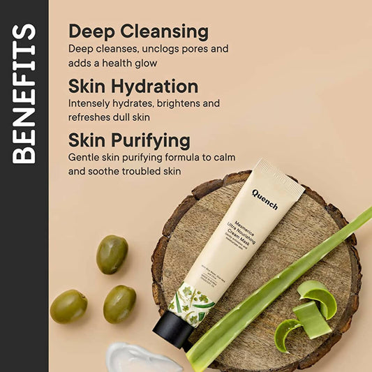 Quench Botanics Mesmerice Ultra Nourishing Cream Mask - Korean Skincare | Swadesiicart