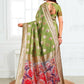 Shree Shyam Fashion Linen Cotton Green Saree