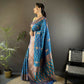 Joban Fashion Banarasi Royal Blue Woven Woven Soft Silk Saree | Swadesiicart