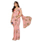 Women's Partywear Designer Peach Georgette Fancy Saree - Satrangi | Swadesiicart