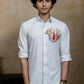 4Way White Chitra Srinivasa Shirt By Hilo Design | Swadesiicart