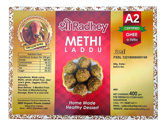 Shreeradhey Methi Laddu with Jaggery without Sugar | Swadesiicart