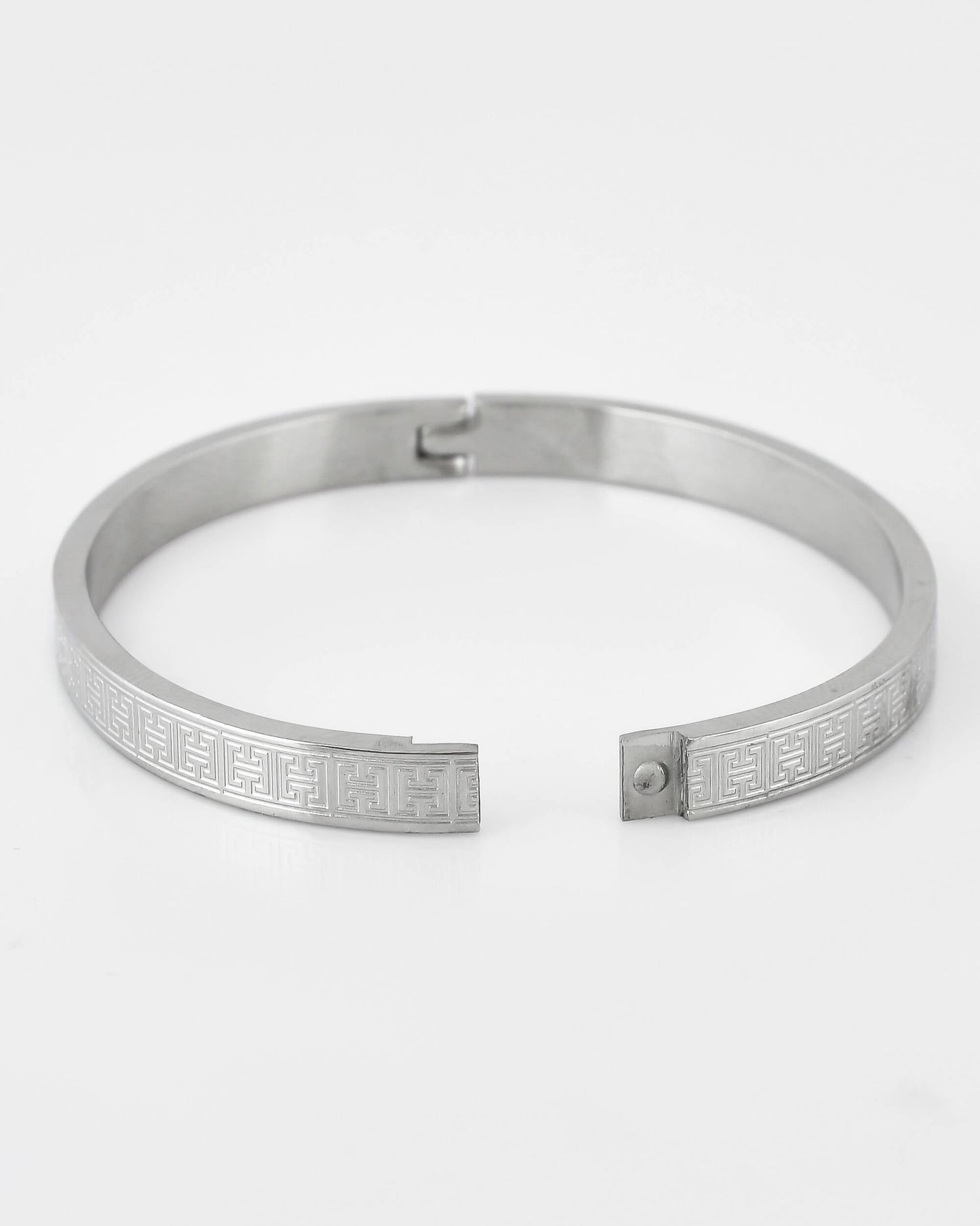 VOJ Stainless Steel Silver Bracelet - Swadesiicart